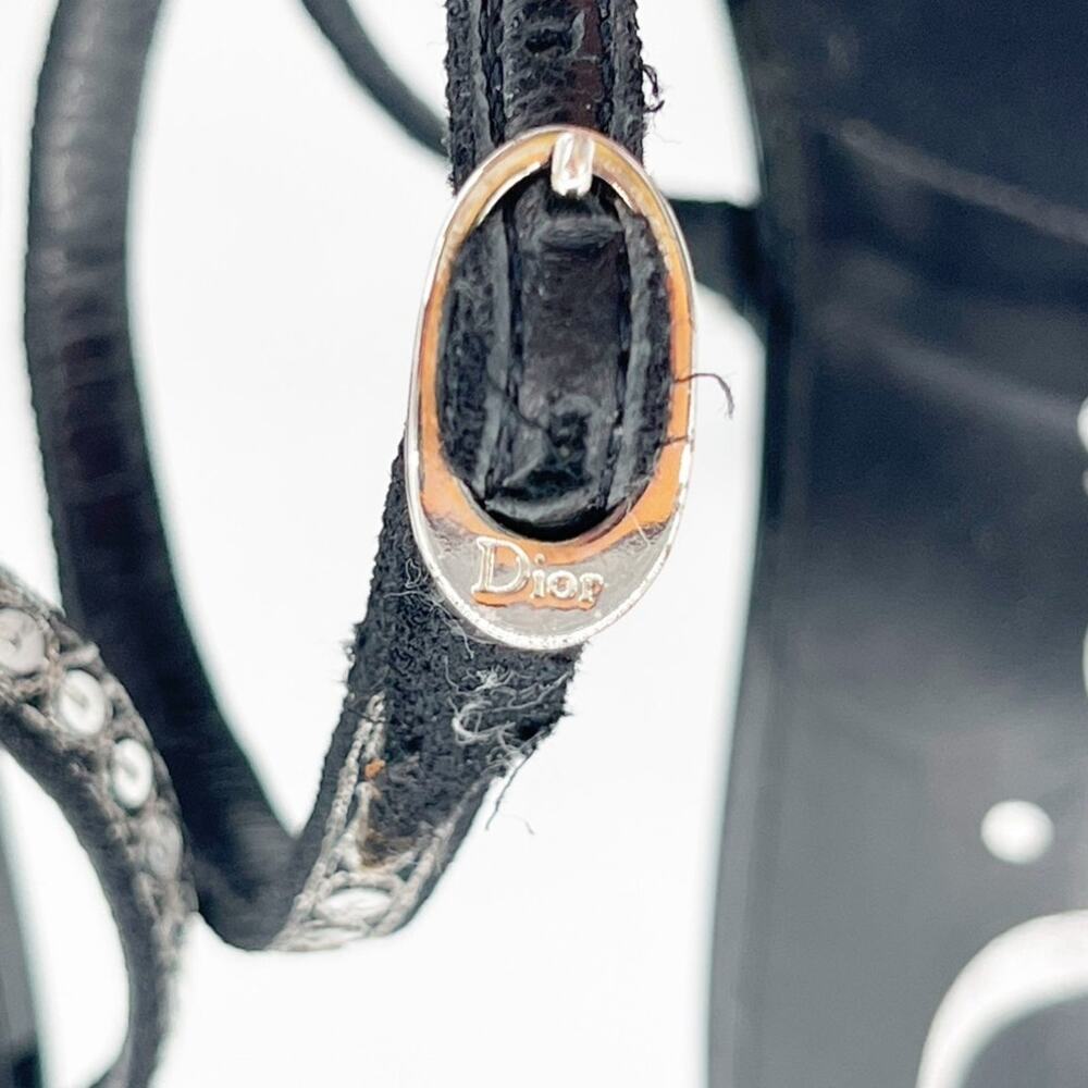 Christian Dior Vintage Y2K Black Butterfly Sequin Strappy Platform Sandals EU 37 - Picture 10 of 16